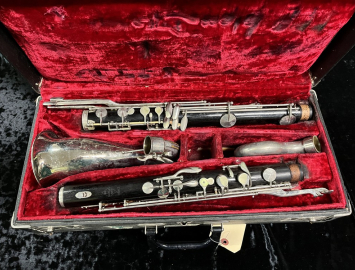 Professional Noblet Paris Grenadilla Wood Bass Clarinet - Serial # 3171